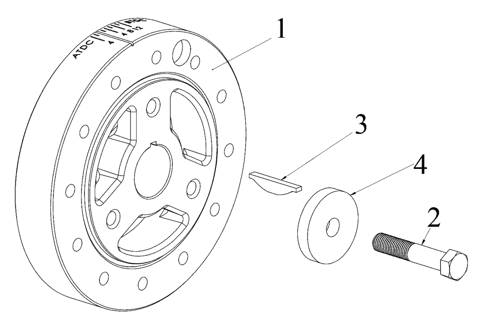 Engine Group - Crankshaft Balancer Diagram and Parts List for 076355-03  Briggs and Stratton Generator